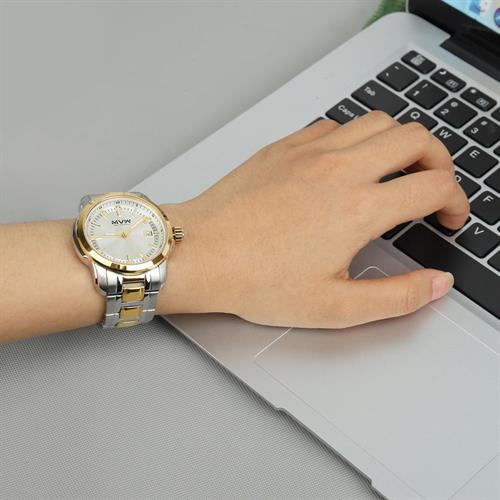 Đồng hồ MVW Lucky Gold 43 mm Nam SS30725-09 Màu Màu kết hợp