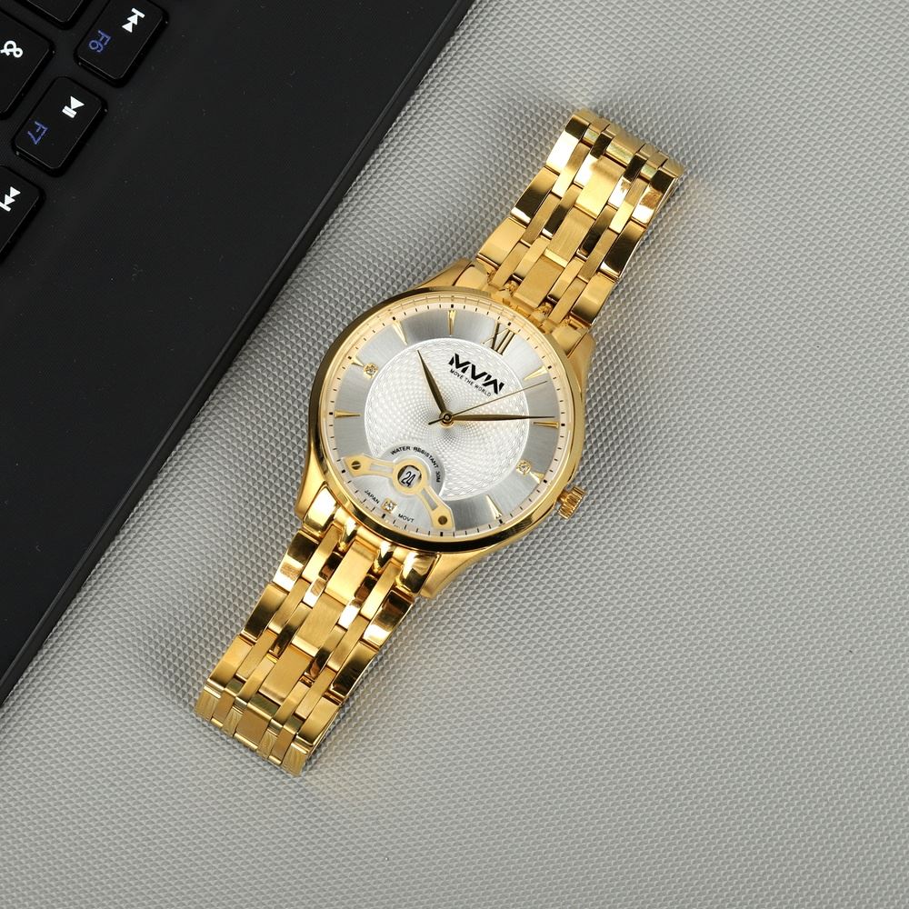 Đồng hồ MVW Lucky Gold 40.2 mm Nam SS30725-15 - 2