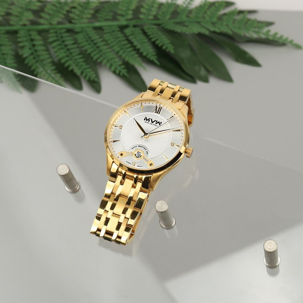 Đồng hồ MVW Lucky Gold 40.2 mm Nam SS30725-15 - 3