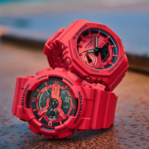 Đồng hồ G-Shock 51.2 mm Nam GA-110RRB-4ADR Màu Đỏ