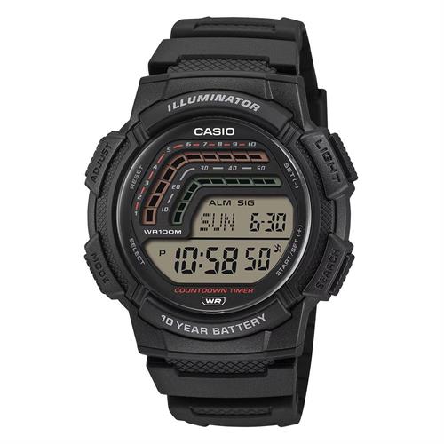 Đồng hồ Casio 45 mm Nam WS-1800-1AVDF Màu Đen
