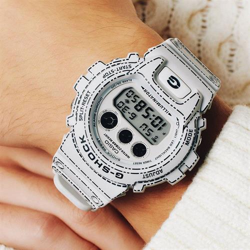 Đồng hồ G-Shock 50 mm Nam DW-6900RGM-5DR Màu Trắng