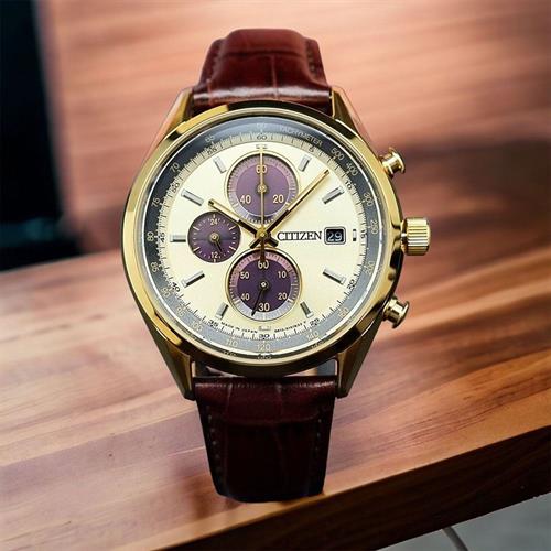 Đồng hồ Citizen 40 mm Nam CA0452-01P Màu Nâu
