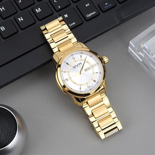 Đồng hồ MVW 43 mm Nam SS30725-10 Màu Vàng