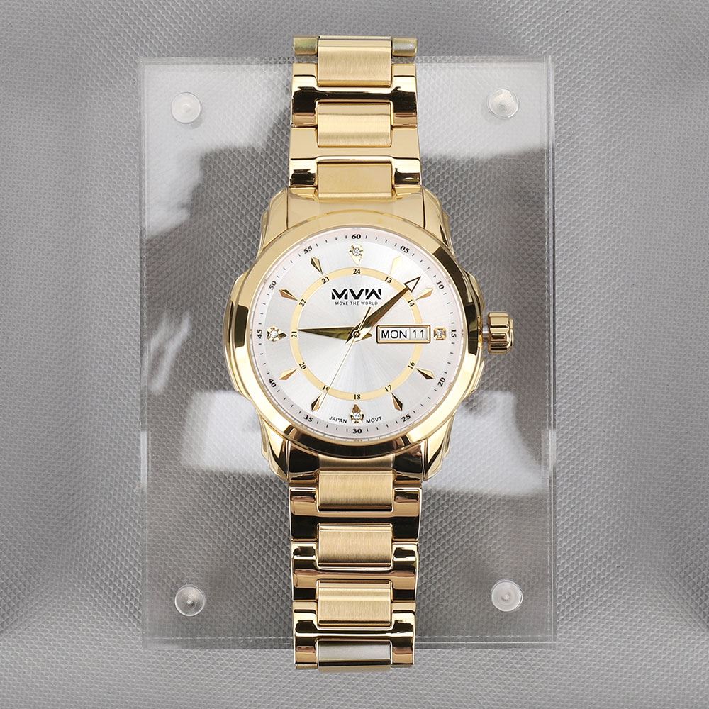 Đồng hồ MVW 43 mm Nam SS30725-10 Màu Vàng