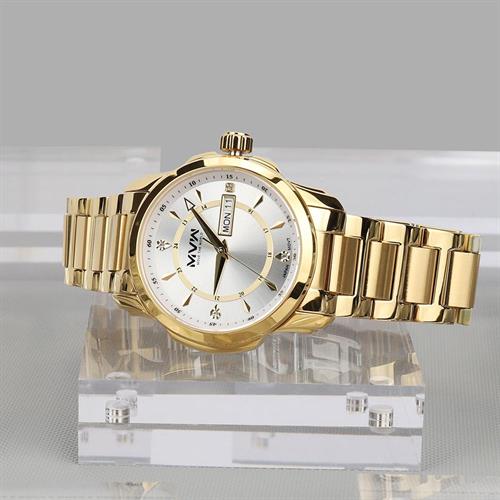 Đồng hồ MVW 43 mm Nam SS30725-10 Màu Vàng