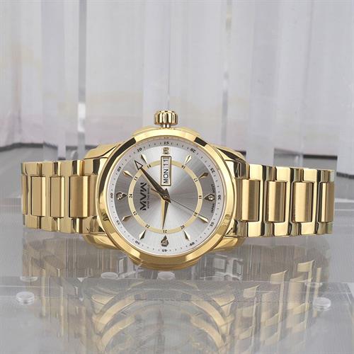 Đồng hồ MVW 43 mm Nam SS30725-10 Màu Vàng