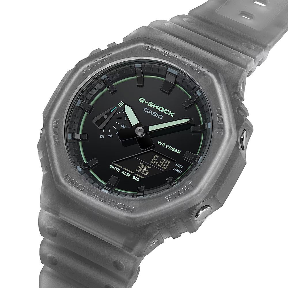 Đồng hồ G-Shock 45.4 mm Nam GA-2100K-1ADR Màu Xám