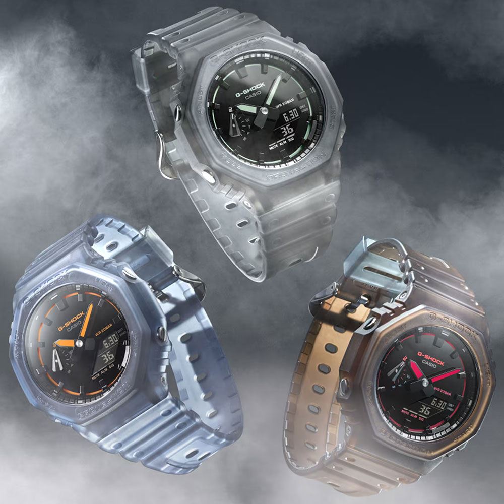 Đồng hồ G-Shock 45.4 mm Nam GA-2100K-2ADR Màu Xám