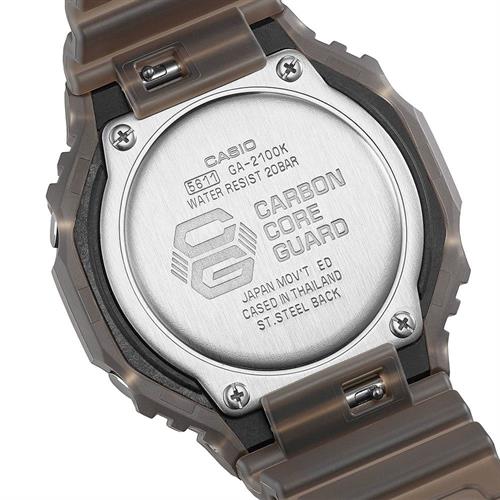 Đồng hồ G-Shock 45.4 mm Nam GA-2100K-5ADR Màu Nâu nhạt
