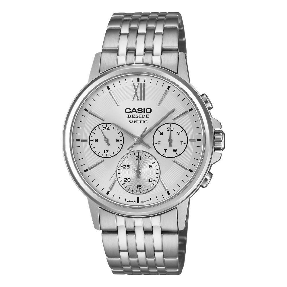 Đồng hồ Casio 40.7 mm Nam BMS-300D-7AVDF Màu Bạc