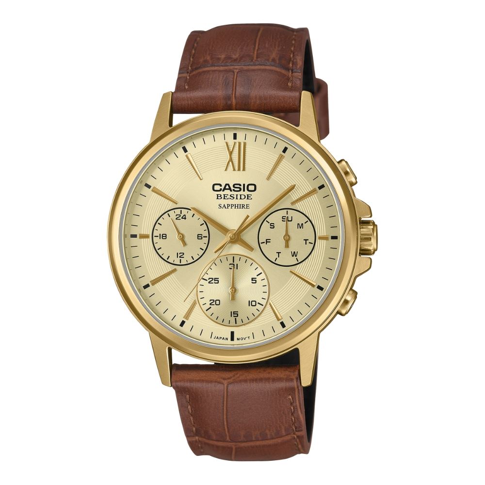 Đồng hồ Casio Timeless 40.7 mm Nam BMS-300GL-5AVDF Màu Nâu