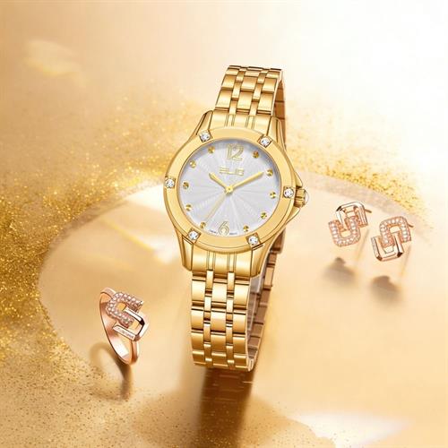 Đồng hồ Elio 32 mm Nữ ES268-02 Màu Vàng