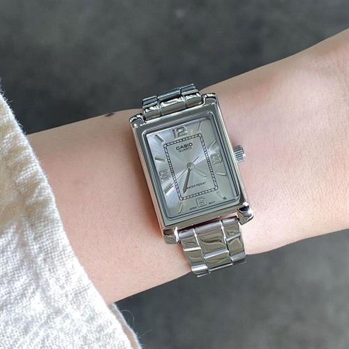 Đồng hồ Casio 21 mm Nữ LTP-1234DD-7ADF Màu Bạc