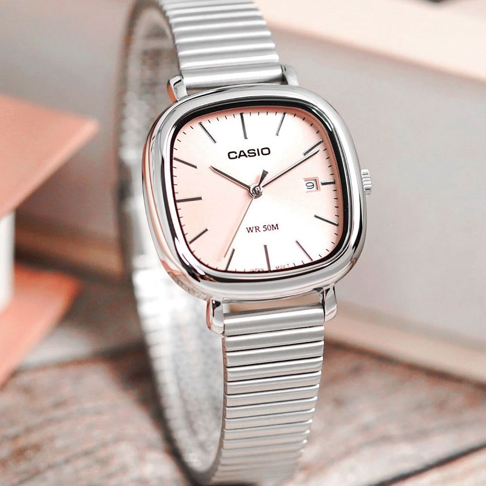 Đồng hồ Casio Timeless 30 mm Nữ LTP-B166D-4AVDF Màu Bạc