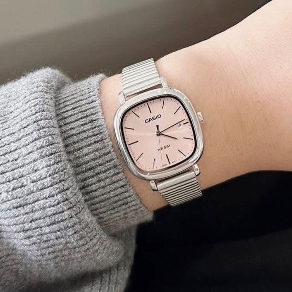 Đồng hồ Casio Timeless 30 mm Nữ LTP-B166D-4AVDF Màu Bạc