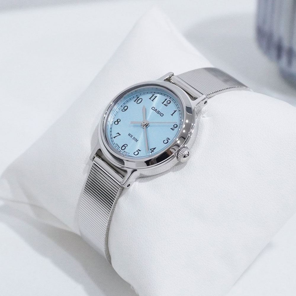 Đồng hồ Casio Timeless 28 mm Nữ LTP-B170D-2BVDF Màu Bạc