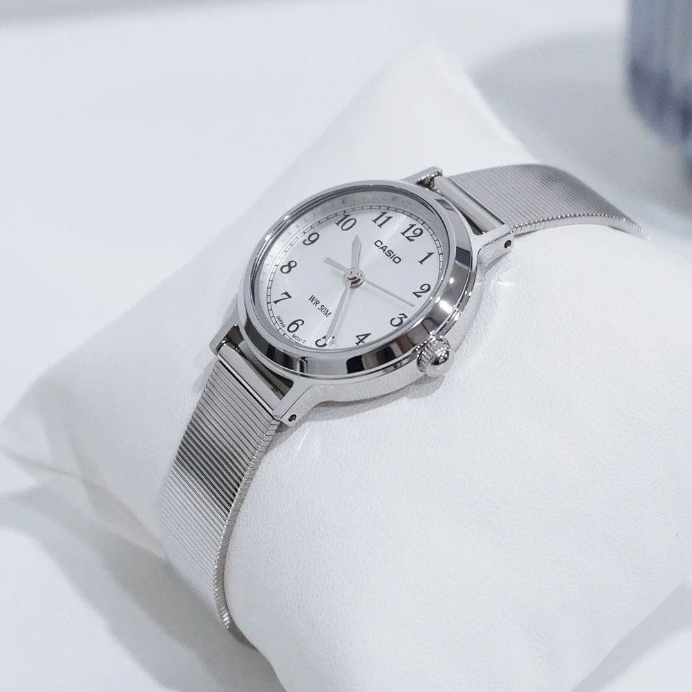 Đồng hồ Casio Timeless 28 mm Nữ LTP-B170D-7BVDF Màu Bạc