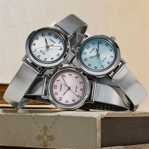 Đồng hồ Casio 28 mm Nữ LTP-B170D-7BVDF Màu Bạc