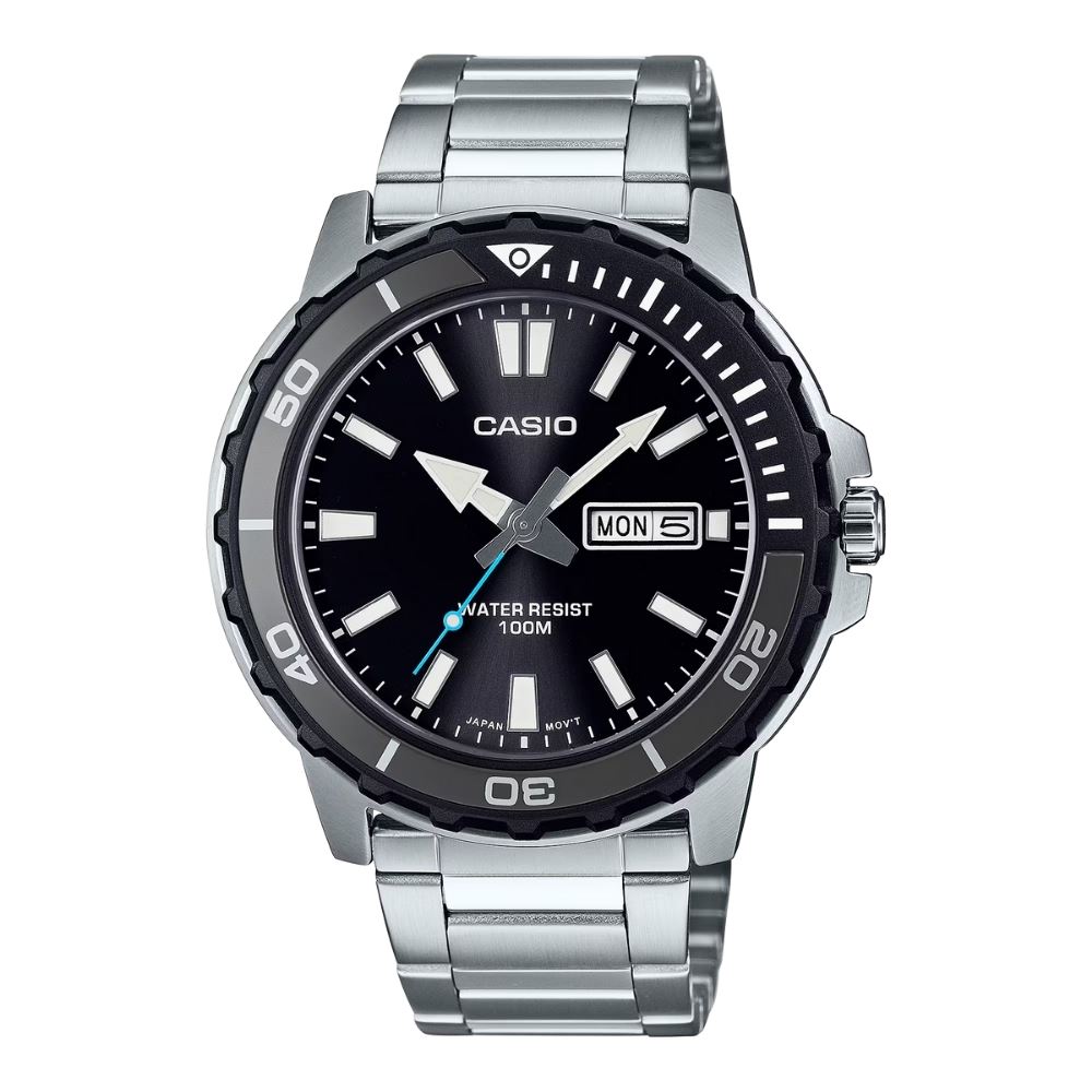 Đồng hồ Casio Timeless 45.6 mm Nam MTD-125D-1A3VDF Màu Bạc