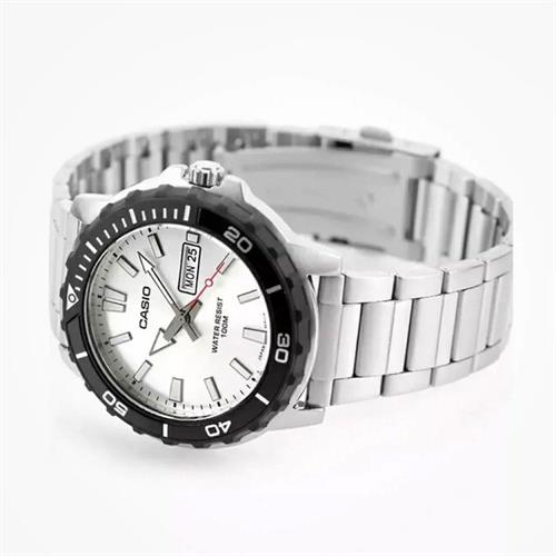 Đồng hồ Casio 45.6 mm Nam MTD-125D-7AVDF Màu Bạc