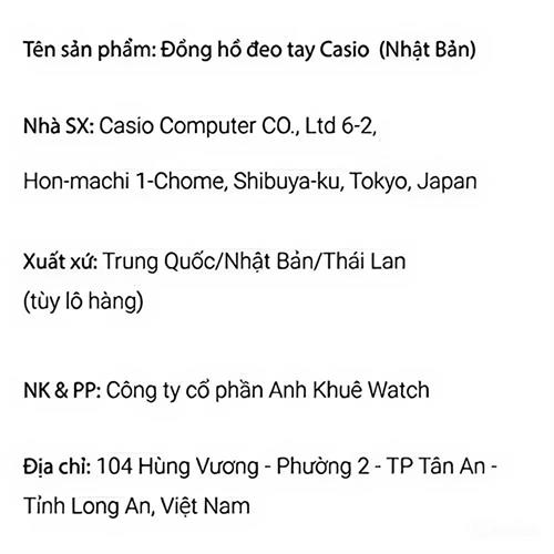Đồng hồ Casio 45.6 mm Nam MTD-125D-7AVDF Màu Bạc