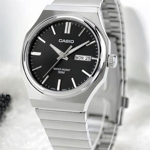 Đồng hồ Casio 37.5 mm Nam MTP-E735D-1AVDF Màu Bạc