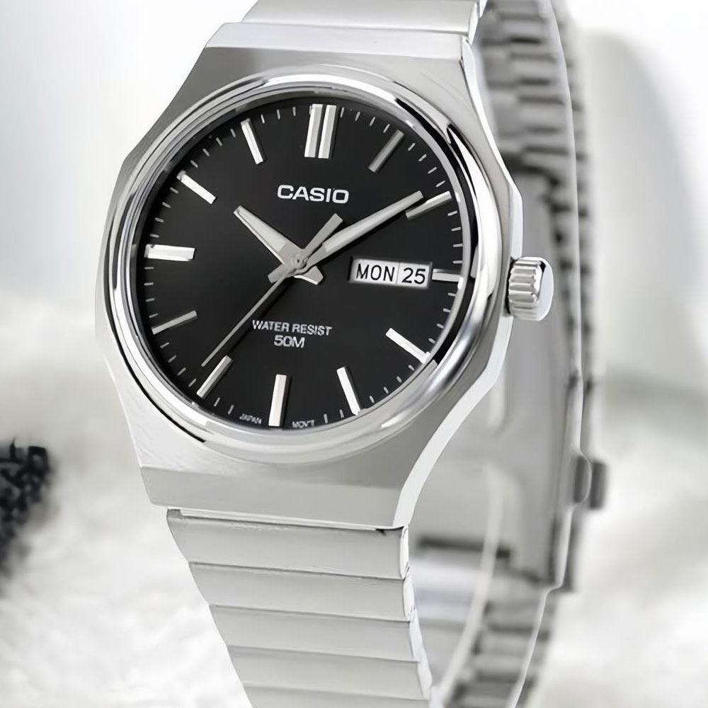 Đồng hồ Casio Timeless 37.5 mm Nam MTP-E735D-1AVDF Màu Bạc