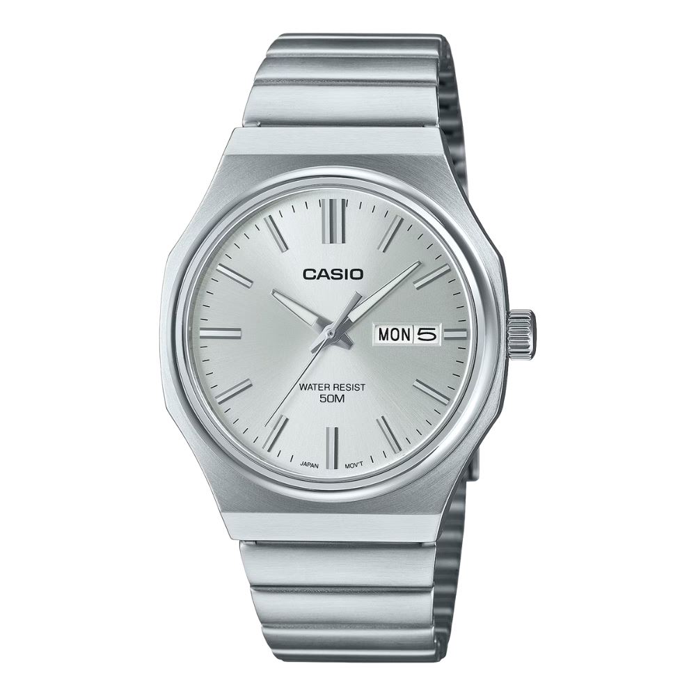 Đồng hồ Casio Timeless 37.5 mm Nam MTP-E735D-7AVDF Màu Bạc