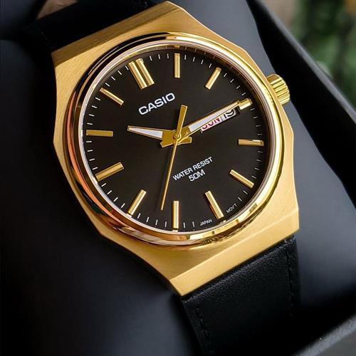 Đồng hồ Casio 37.5 mm Nam MTP-E735GL-1AVDF Màu Đen