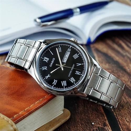 Đồng hồ Casio 38 mm Nam MTP-V006D-1BUDF Màu Bạc