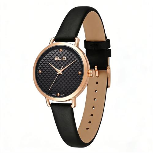 Đồng hồ Elio 28 mm Nữ EL191-02 Màu Đen