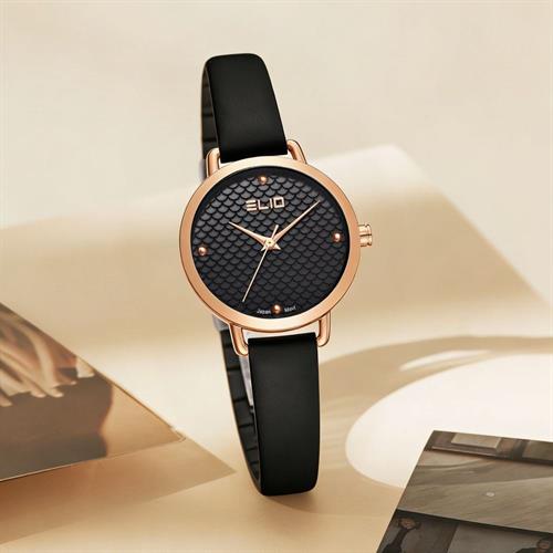 Đồng hồ Elio 28 mm Nữ EL191-02 Màu Đen
