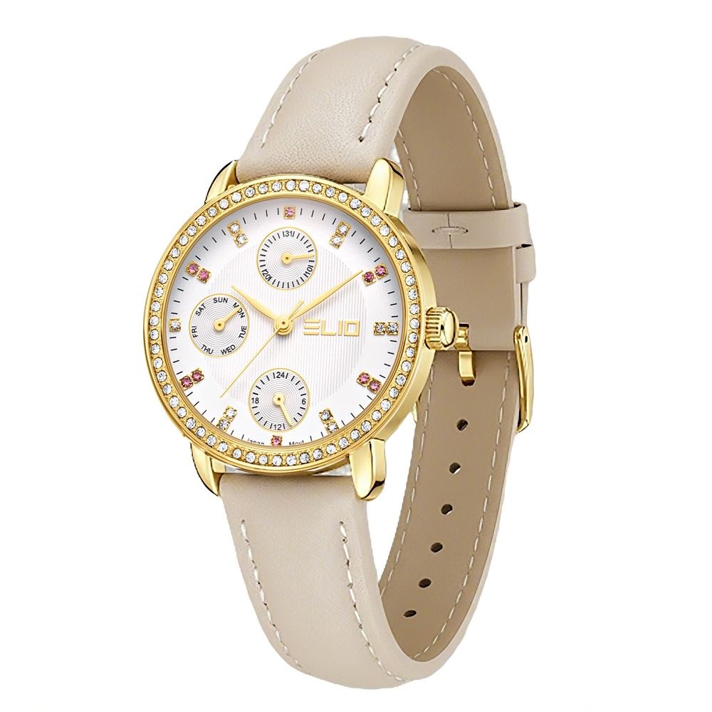 Đồng hồ Elio 32 mm Nữ EL194-01 Màu Màu be