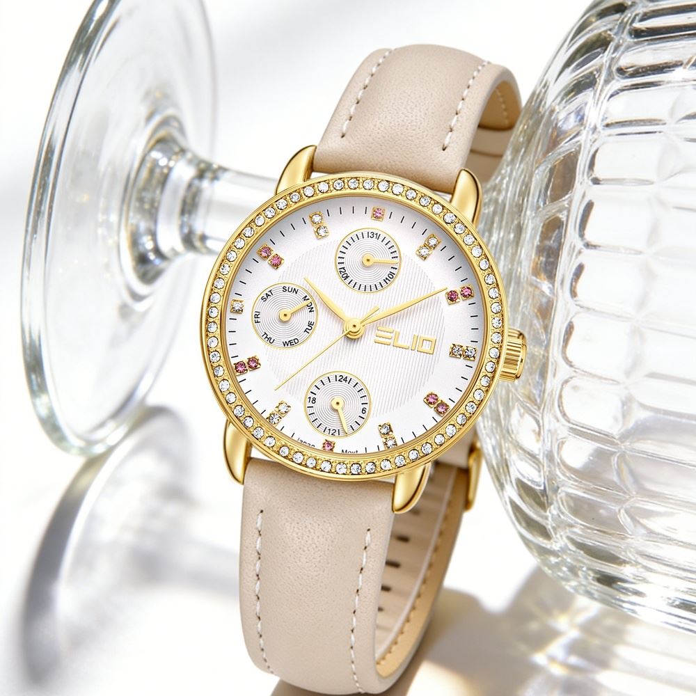 Đồng hồ Elio 32 mm Nữ EL194-01 Màu Màu be