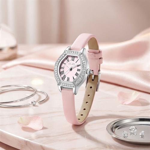 Đồng hồ Elio 22 mm Nữ EL196-01 Màu Hồng