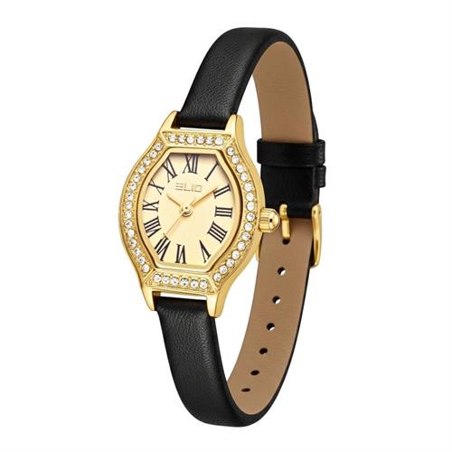Đồng hồ Elio 22 mm Nữ EL196-02 Màu Đen