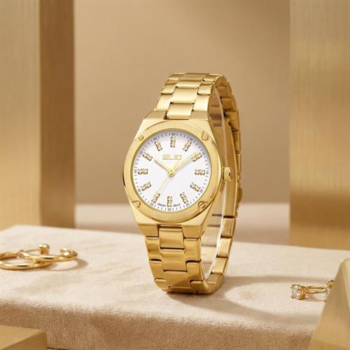 Đồng hồ Elio 26 mm Nữ ES212-02 Màu Vàng