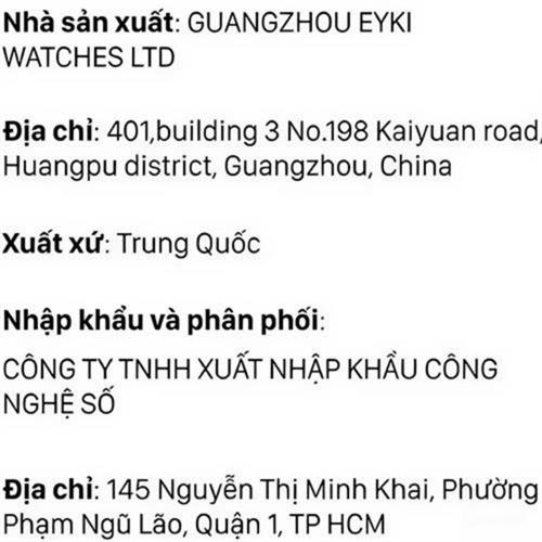 Đồng hồ Elio 25 mm Nữ ES280-01 Màu Bạc