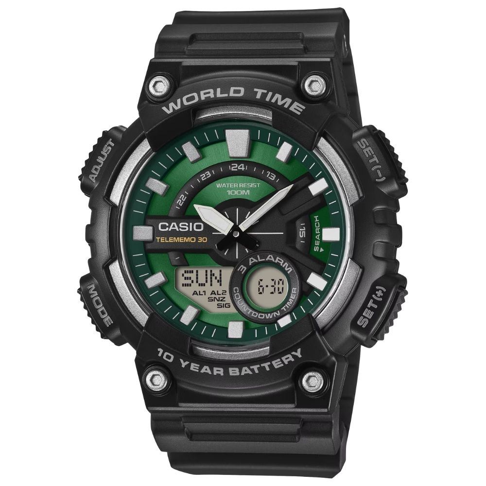 Đồng hồ Casio 48.2 mm Nam AEQ-110W-3A2VDF Màu Đen