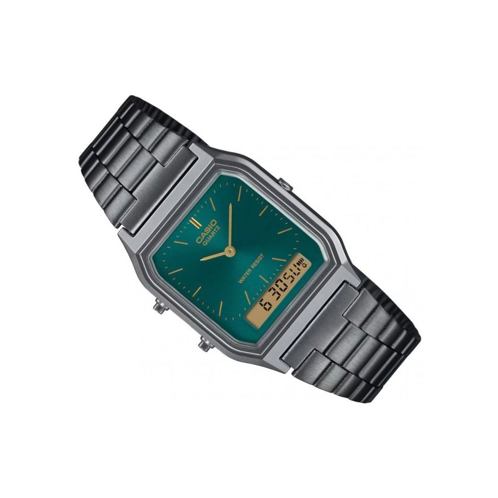 Đồng hồ Casio Vintage 29.8 mm Unisex AQ-230EGG-3ADF Màu Xám