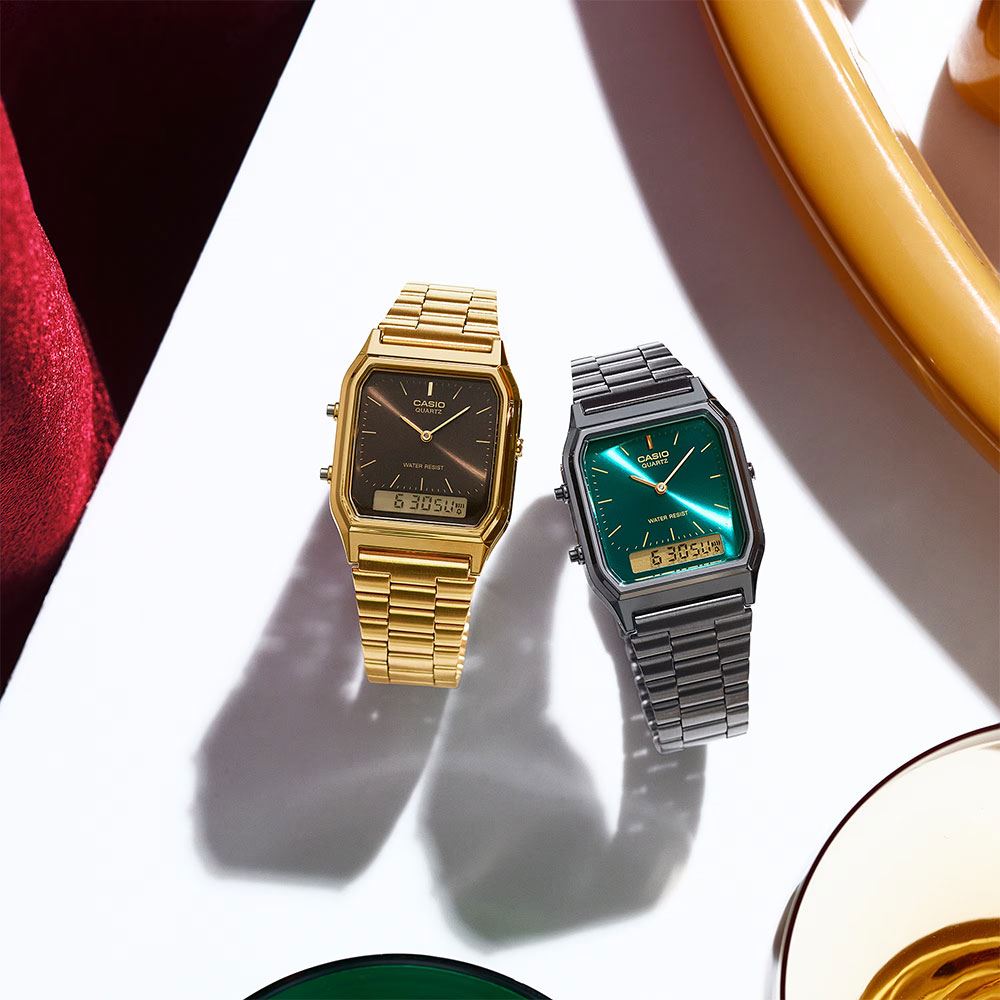 Đồng hồ Casio Vintage 29.8 mm Unisex AQ-230EGG-3ADF Màu Xám