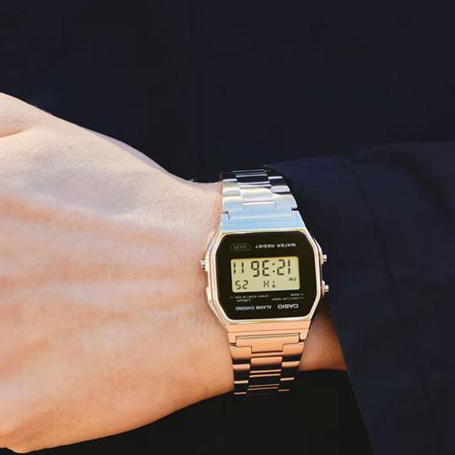 Đồng hồ Casio 33.2 mm Unisex A158WEA-1DF Màu Bạc