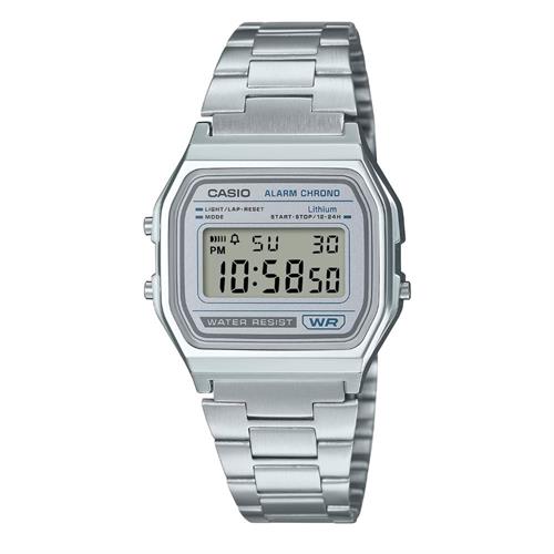 Đồng hồ Casio 33.2 mm Unisex A158WEA-7DF Màu Bạc