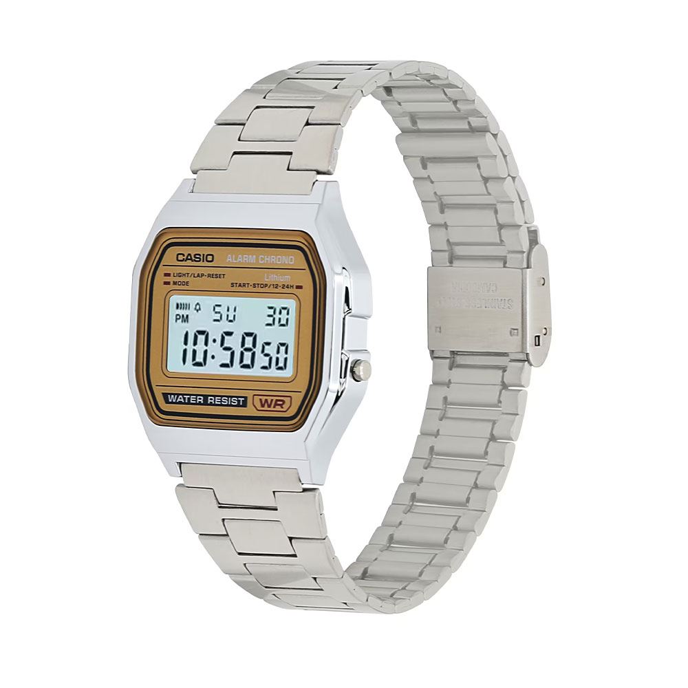 Đồng hồ Casio Vintage 33.2 mm Unisex A158WEA-9DF Màu Bạc