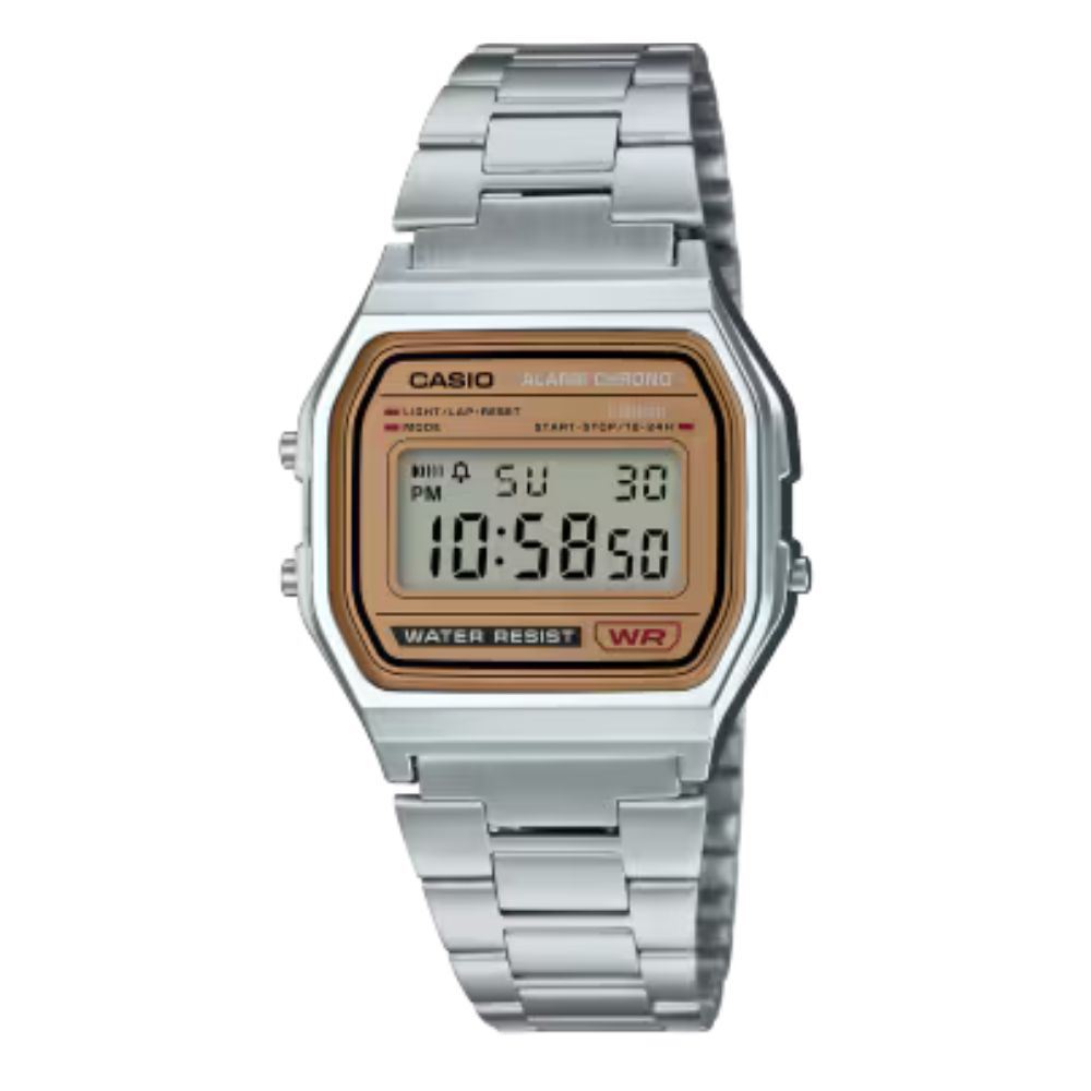 Đồng hồ Casio Vintage 33.2 mm Unisex A158WEA-9DF Màu Bạc