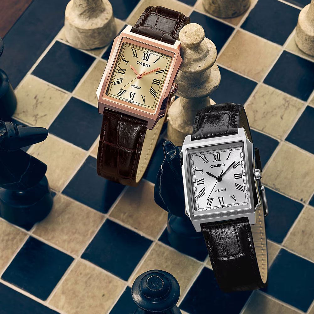 Đồng hồ Casio 31.5 mm Nam MTP-B190RGL-9BVDF Màu Nâu