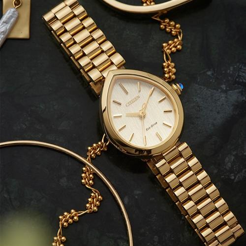 Đồng hồ Citizen 35 mm Nữ EM1202-50P Màu Vàng