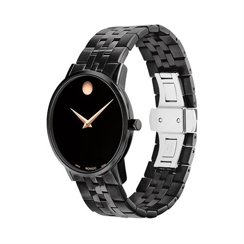 Đồng hồ MOVADO 40 mm Nam 607963 Màu Đen