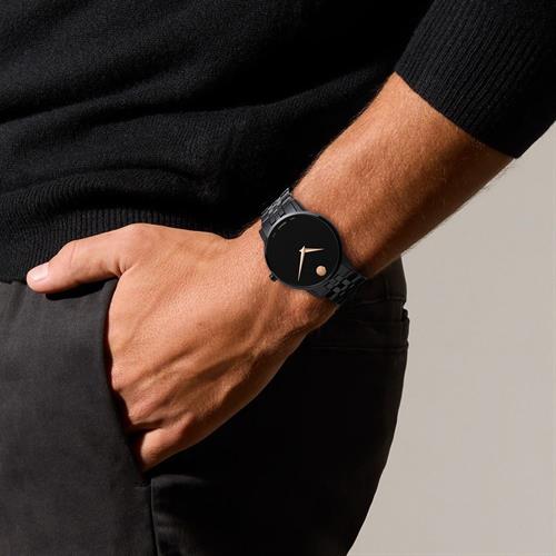 Đồng hồ MOVADO 40 mm Nam 607963 Màu Đen
